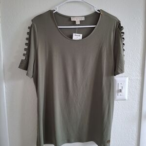 Michael Kors Olive Short Sleeve Women's Tee